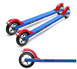 Лыжероллеры коньковые KV+ LAUNCH Rollski skate - slow wheels-, 60 cm