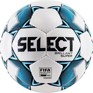 Мяч футб. "SELECT Brillant Super FIFA" р.5, FIFA PRO,ПУ микрофибра, бело-черн-син