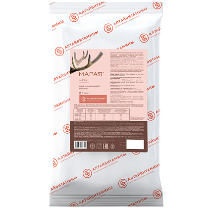 БАД Сухой тонизирующий напиток "Марал"  с пантогематогеном (порошок по 700г)