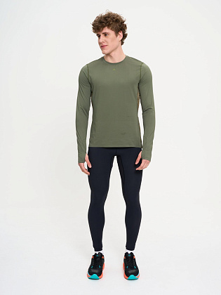 Тайтсы д/муж. Кросс 2.0 цвет черный_зеленый