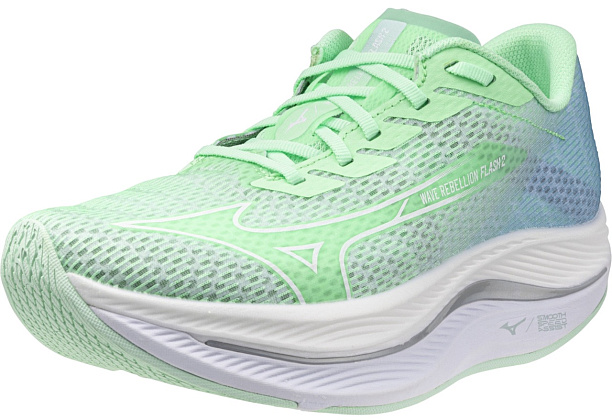 Кроссовки беговые (женские) WAVE REBELLION FLASH 2 Neo Mint/White/Ether