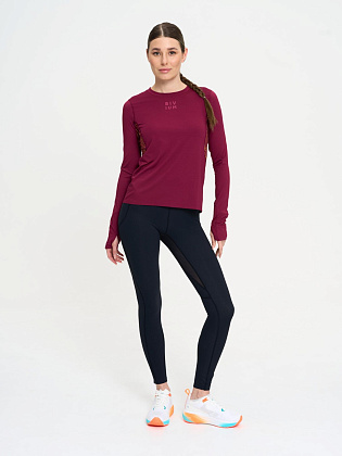 Лонгслив д/жен. Путь цвет бордовый