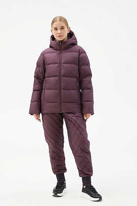 Куртка пуховая д/жен. "Zefy" цвет сливовый