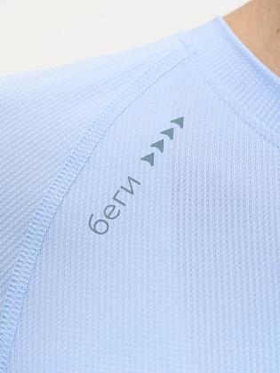 Футболка д/жен. Пульс цвет голубой