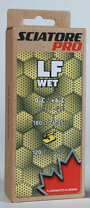 Парафин SCIATORE PRO LF WET (светло-жёлтый)	0/+6	180гр.