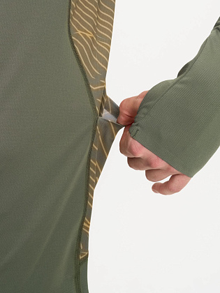 Лонгслив д/муж. Путь цвет зеленый