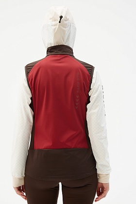 Жилет д/жен. Пик 2.0 цвет бордовый_кофейный