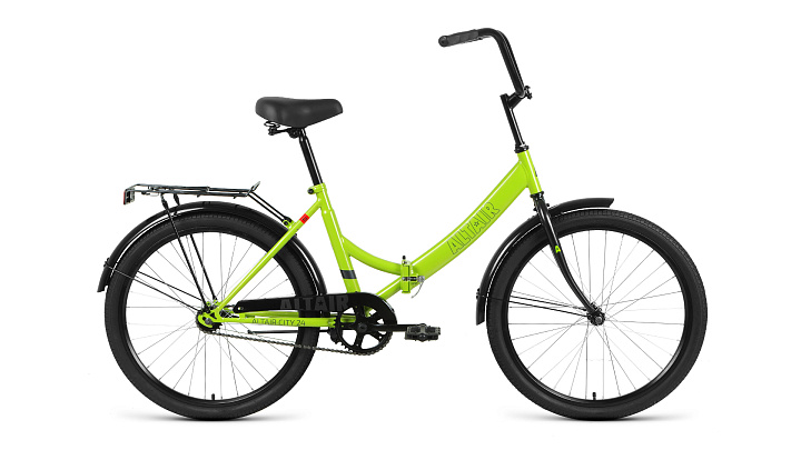 Велосипед FORWARD ALTAIR CITY 24 складной (р.16/к.24/ск.1) зеленый/серый 2020-2021