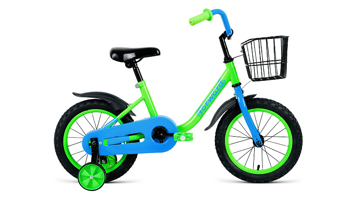 Велосипед FORWARD BARRIO 14 (к.14"/ск.1) зеленый 2019-2020