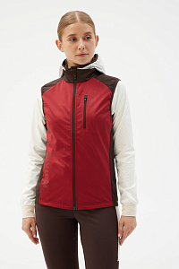 Жилет д/жен. Пик 2.0 цвет бордовый_кофейный