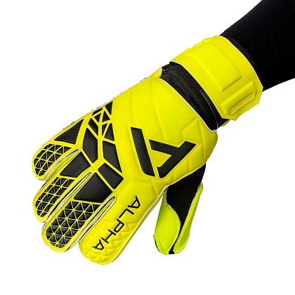 Перчатки вратарские AlphaKeepers Pro Star neon yellow