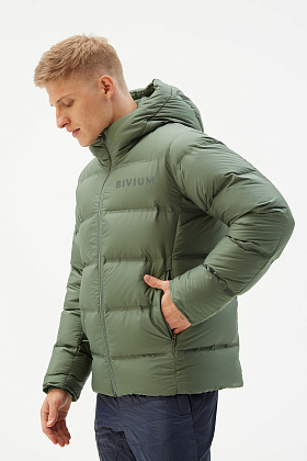 Куртка пуховая д/муж. "Gelu" цвет зеленый