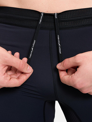 Тайтсы д/муж. Кросс 2.0 цвет черный_зеленый