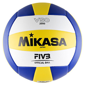 Мяч в/б Mikasa VSO2000 р5.синт.кожа.машин.сшивка