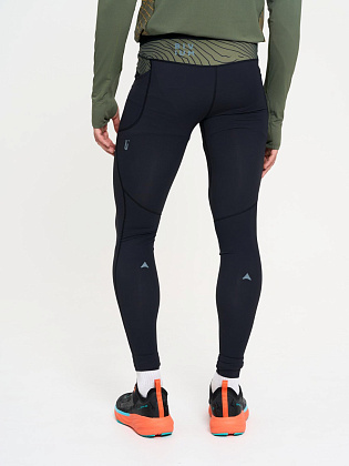 Тайтсы д/муж. Кросс 2.0 цвет черный_зеленый