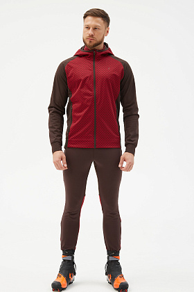 Куртка д/муж. СноуРан цвет бордовый_кофейный