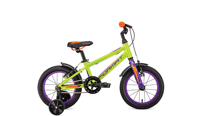 Велосипед FORMAT Kids 14 (14" 1 ск. рост OS) (зеленый)