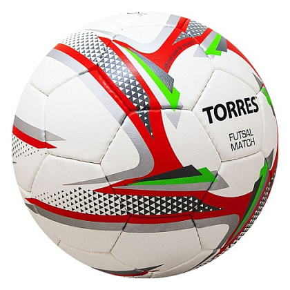 Мяч ф/б "TORRES Futsal Match", р.4, 32 панели. PU, 4 подкл. слоя