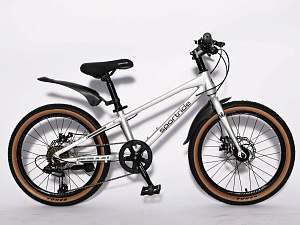 Велосипед SPORTRIDE AL 20 D (7 ск., рост OS) светло-серый 2026