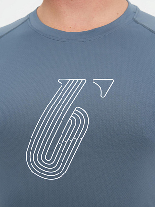 Футболка д/муж. Темп 2.0 цвет графитовый