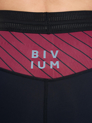 Тайтсы д/жен. Кросс 2.0 цвет черный_бордовый