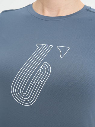 Футболка д/жен. Темп 2.0 цвет графитовый