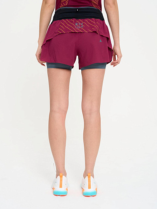 Шорты д/жен. Трейл цвет бордовый