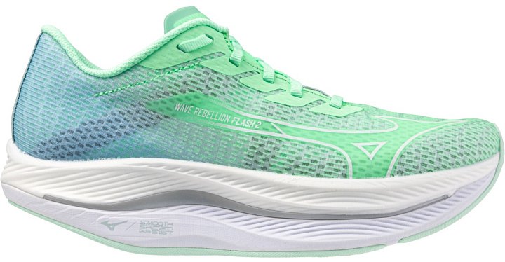 Кроссовки беговые (женские) WAVE REBELLION FLASH 2 Neo Mint/White/Ether