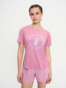Футболка д/жен. Тайм цвет розовый