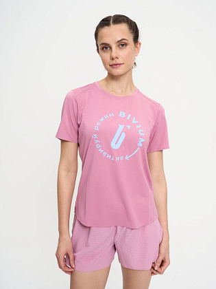 Футболка д/жен. Тайм цвет розовый