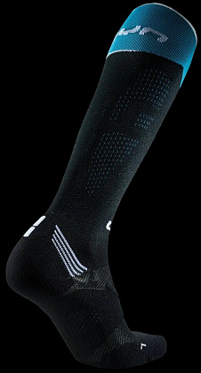 Носки UYN Run Compression One жен. Black/Turquoise