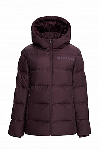 Куртка пуховая д/жен. "Zefy" цвет сливовый