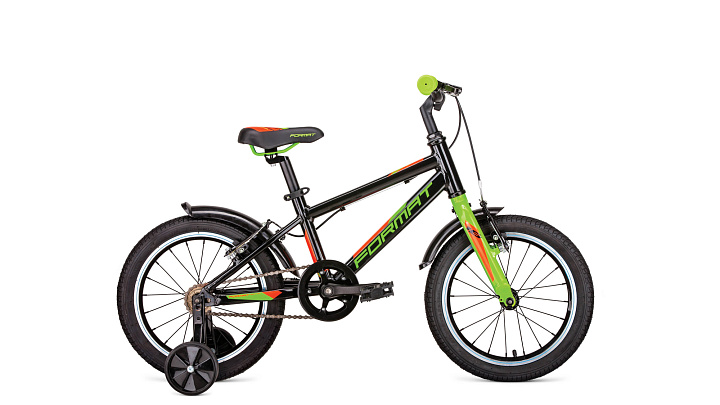 Велосипед FORMAT Kids 16 (16" 1 ск. рост OS) (черный)