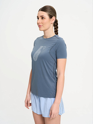 Футболка д/жен. Темп 2.0 цвет графитовый