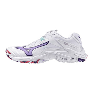 Кроссовки волейбольные WAVE LIGHTNING Z8(W) White/VioletIndigo/CamelliaRos
