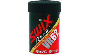 Мазь держания SWIX VR62 Red/Yellow с фтором -2/+3С, 45 гр
