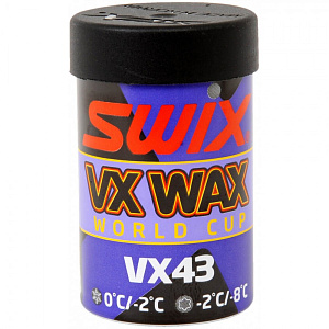 Мазь держания SWIX VX43 Мазь держания высокофтористая, New 0/-2C Old-2/-8C 45 гр